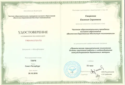 «Практическая перинатальная психология. Основы групповой работы и индивидуальное консультирование беременных женщин»